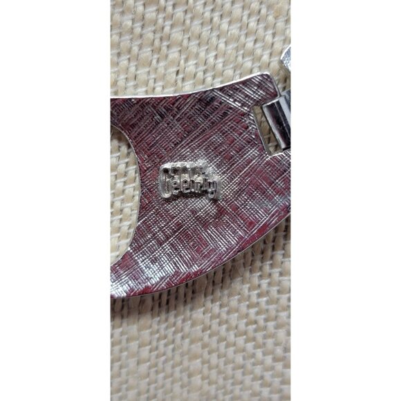 Vintage marked CELEBRITY silver tone choker necklace - Picture 3 of 3